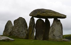 A 5,000 year old neolithic burial chamber in Wales. 